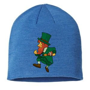 Leprechaun American Football St Patricks Day Sports Lover Cute Gift Sustainable Beanie