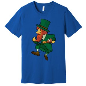 Leprechaun American Football St Patricks Day Sports Lover Cute Gift Premium T-Shirt