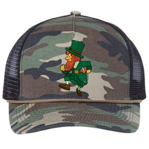 Leprechaun American Football St Patricks Day Sports Lover Cute Gift Retro Rope Trucker Hat Cap