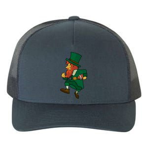 Leprechaun American Football St Patricks Day Sports Lover Cute Gift Yupoong Adult 5-Panel Trucker Hat