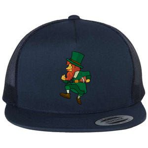 Leprechaun American Football St Patricks Day Sports Lover Cute Gift Flat Bill Trucker Hat