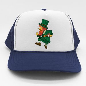 Leprechaun American Football St Patricks Day Sports Lover Cute Gift Trucker Hat