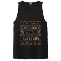 Leftovers Are For Quitters Ugly Thanksgiving Sweater Design PosiCharge Competitor Tank