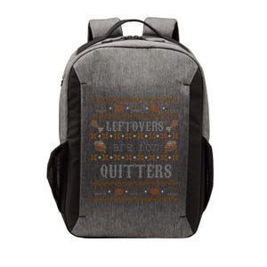 Leftovers Are For Quitters Ugly Thanksgiving Sweater Design Vector Backpack