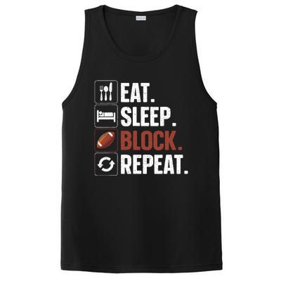 Lineman Art For Women Football Player Offensive Lineman PosiCharge Competitor Tank