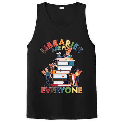 Libraries Are For Everyone Book Lover PosiCharge Competitor Tank