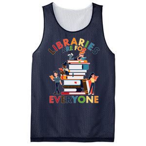 Libraries Are For Everyone Book Lover Mesh Reversible Basketball Jersey Tank