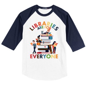 Libraries Are For Everyone Book Lover Baseball Sleeve Shirt