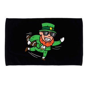 Leprechaun American Football St Patricks Day Gift Microfiber Hand Towel