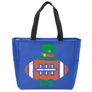 Leprechaun American Football St Patricks Day Sports Gift Zip Tote Bag