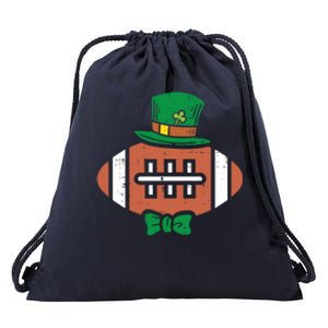 Leprechaun American Football St Patricks Day Sports Gift Drawstring Bag