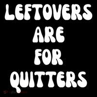 Leftovers Are For Quitters Funny Holiday Pom Pom 12in Knit Beanie