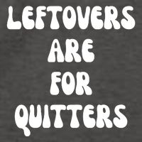 Leftovers Are For Quitters Funny Holiday Vector Backpack