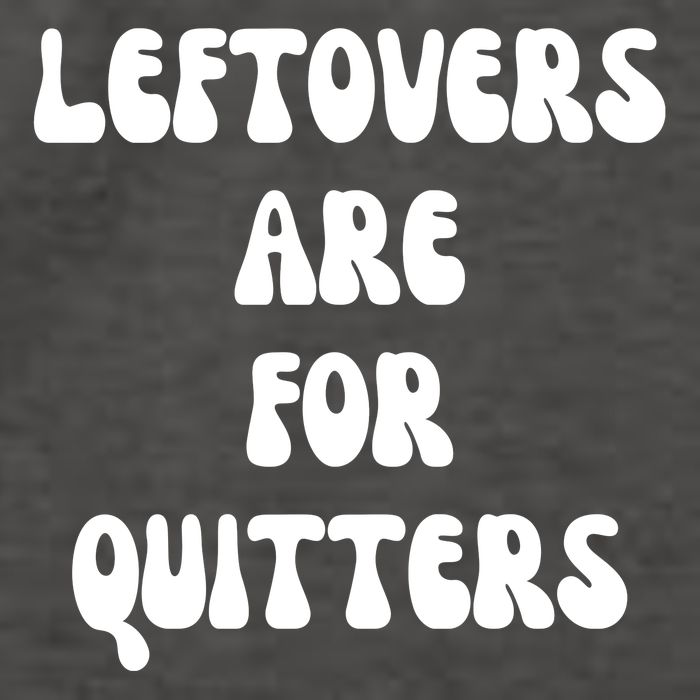 Leftovers Are For Quitters Funny Holiday Vector Backpack