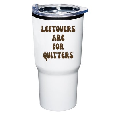 Leftovers Are For Quitters Funny Holiday Tumbler