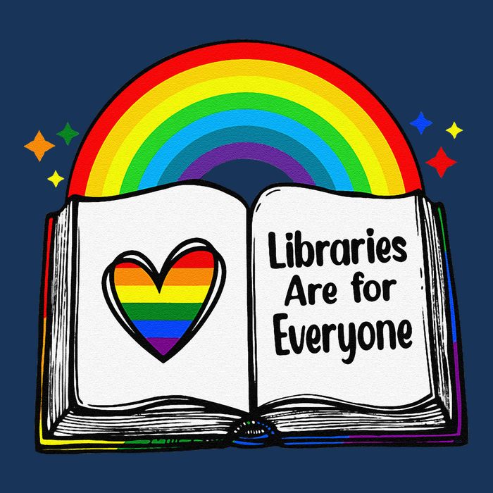 Libraries Are For Everyone Rainbow Lgbt Flag Librarian Button