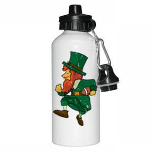 Leprechaun American Football St Patricks Day Sports Lover Gift Aluminum Water Bottle 