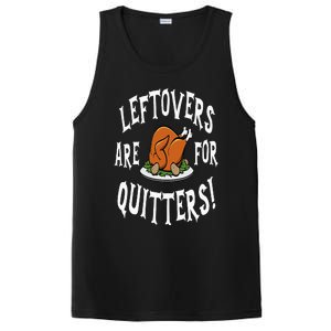 Leftovers Are For Quitters   Thanksgiving Turkey PosiCharge Competitor Tank