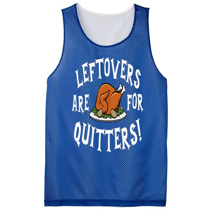 Leftovers Are For Quitters   Thanksgiving Turkey Mesh Reversible Basketball Jersey Tank