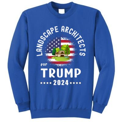 Landscape Architects For Trump 2024 American Flag Vote Trump Cute Gift Sweatshirt