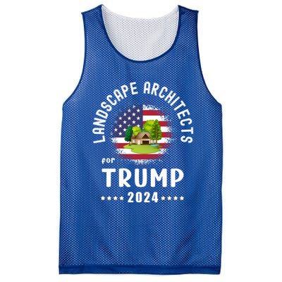 Landscape Architects For Trump 2024 American Flag Vote Trump Cute Gift Mesh Reversible Basketball Jersey Tank