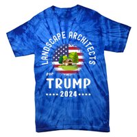 Landscape Architects For Trump 2024 American Flag Vote Trump Cute Gift Tie-Dye T-Shirt