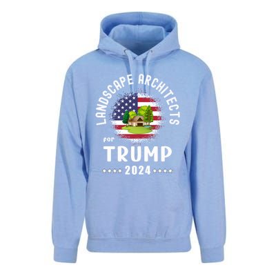 Landscape Architects For Trump 2024 American Flag Vote Trump Cute Gift Unisex Surf Hoodie