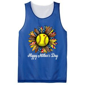 Leopard American Flag Baseball Mom Softball Mothers Day Gift Mesh Reversible Basketball Jersey Tank