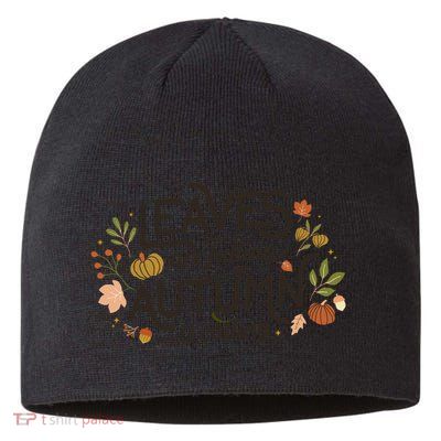 Leaves Are Falling Autumn Is Calling Sustainable Beanie