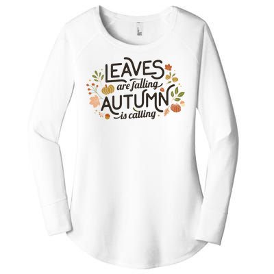 Leaves Are Falling Autumn Is Calling Women's Perfect Tri Tunic Long Sleeve Shirt