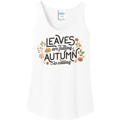 Leaves Are Falling Autumn Is Calling Ladies Essential Tank