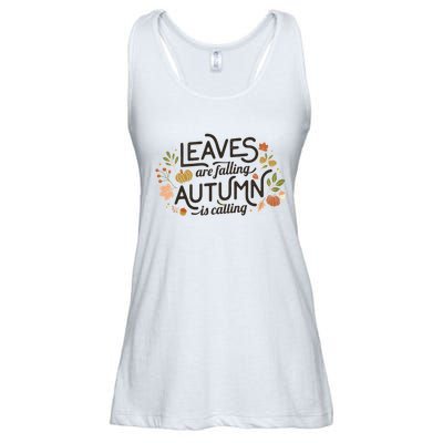 Leaves Are Falling Autumn Is Calling Ladies Essential Flowy Tank