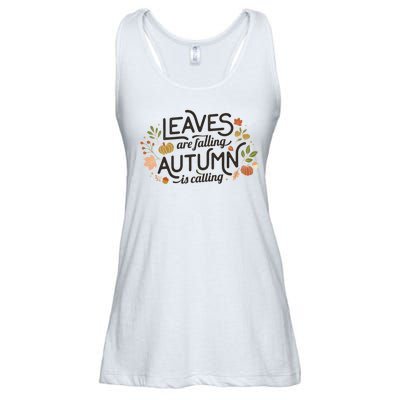 Leaves Are Falling Autumn Is Calling Ladies Essential Flowy Tank