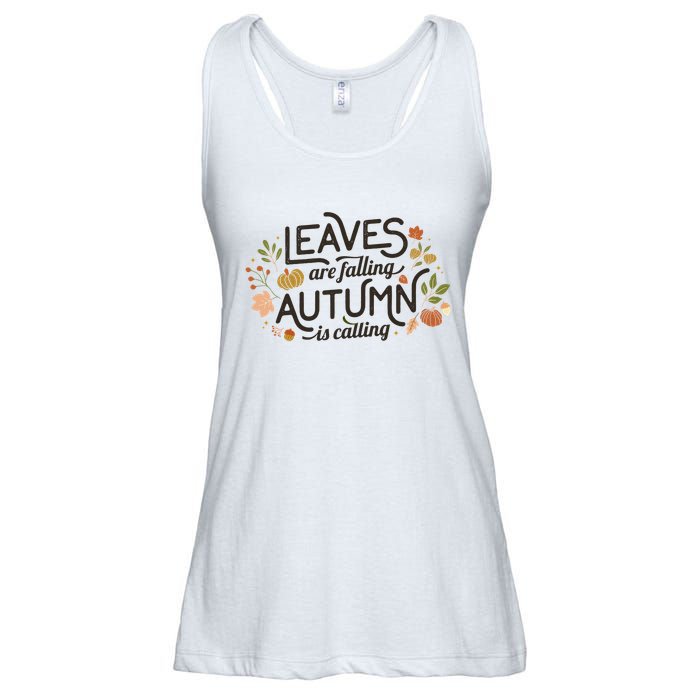 Leaves Are Falling Autumn Is Calling Ladies Essential Flowy Tank
