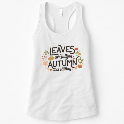 Leaves Are Falling Autumn Is Calling Womens Tank Top