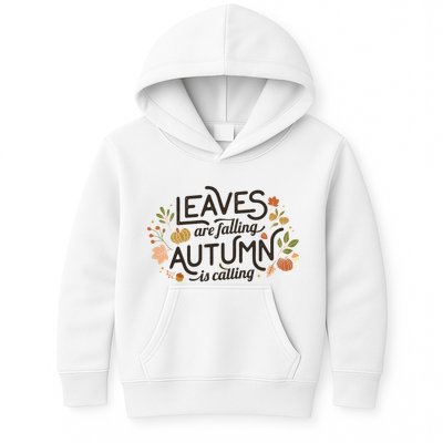 Leaves Are Falling Autumn Is Calling Kids Hoodie