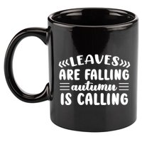 Leaves Are Falling Autumn Is Calling 11oz C Handle Ceramic Mug
