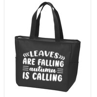 Leaves Are Falling Autumn Is Calling Zip Tote Bag