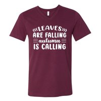 Leaves Are Falling Autumn Is Calling V-Neck T-Shirt