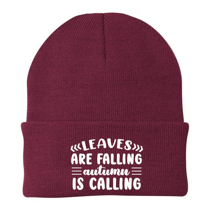 Leaves Are Falling Autumn Is Calling Beanie