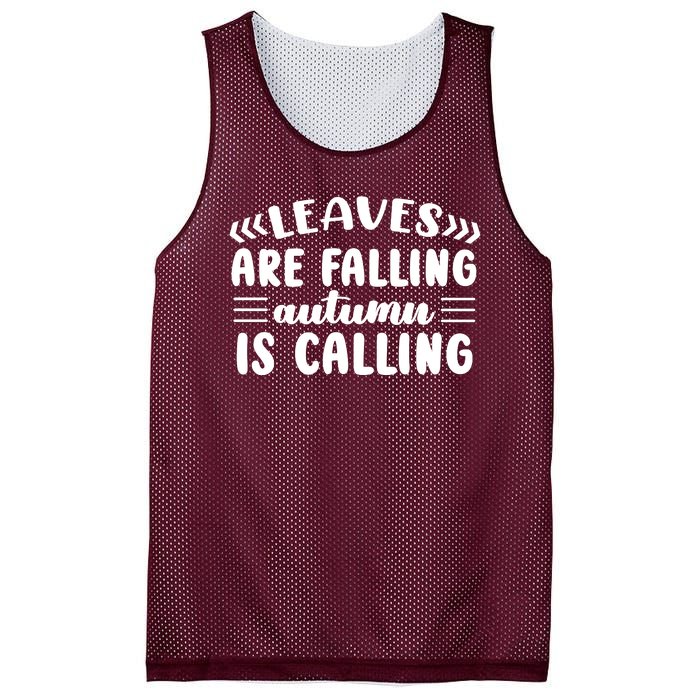 Leaves Are Falling Autumn Is Calling Mesh Reversible Basketball Jersey Tank