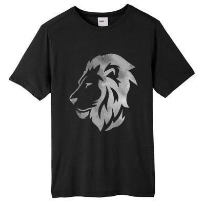 Lion Art Funny Felidae Large Cat Lover Outfit Women Gift Tall Fusion ChromaSoft Performance T-Shirt