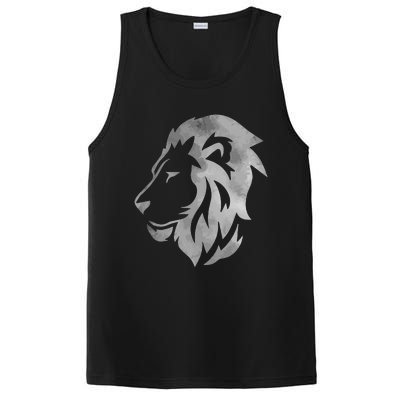 Lion Art Funny Felidae Large Cat Lover Outfit Women Gift PosiCharge Competitor Tank