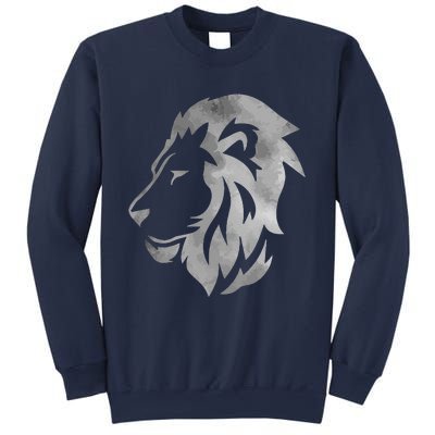 Lion Art Funny Felidae Large Cat Lover Outfit Women Gift Sweatshirt