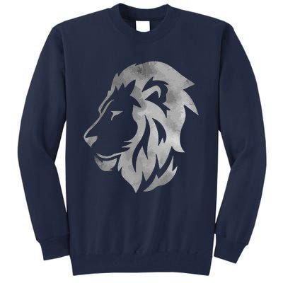 Lion Art Funny Felidae Large Cat Lover Outfit Women Gift Tall Sweatshirt