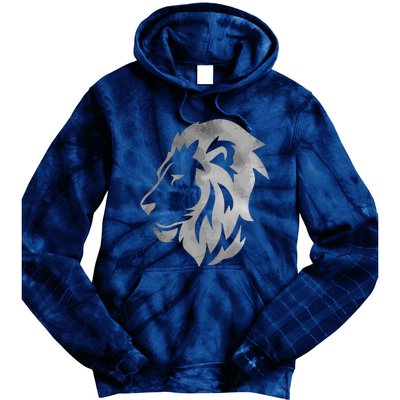 Lion Art Funny Felidae Large Cat Lover Outfit Women Gift Tie Dye Hoodie