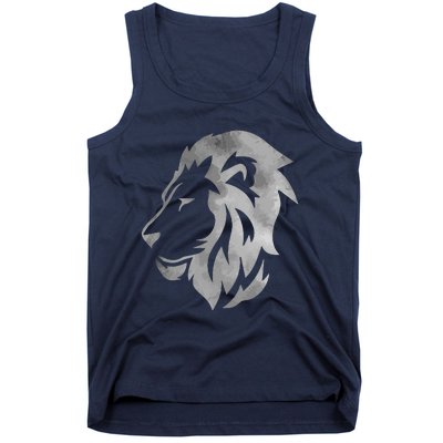 Lion Art Funny Felidae Large Cat Lover Outfit Women Gift Tank Top