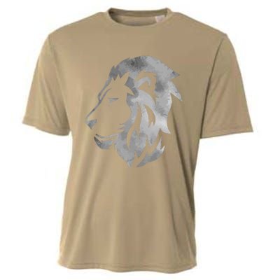 Lion Art Funny Felidae Large Cat Lover Outfit Women Gift Cooling Performance Crew T-Shirt