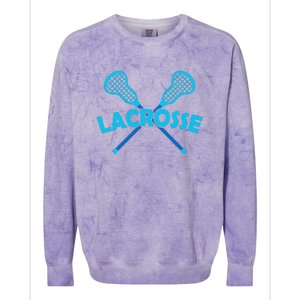 Lacrosse Player Gift Sticks  Colorblast Crewneck Sweatshirt