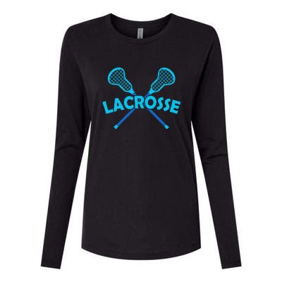 Lacrosse Player Gift Sticks  Womens Cotton Relaxed Long Sleeve T-Shirt